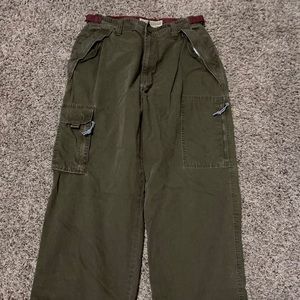 AE American Eagle green utility pants  32x32 GUC